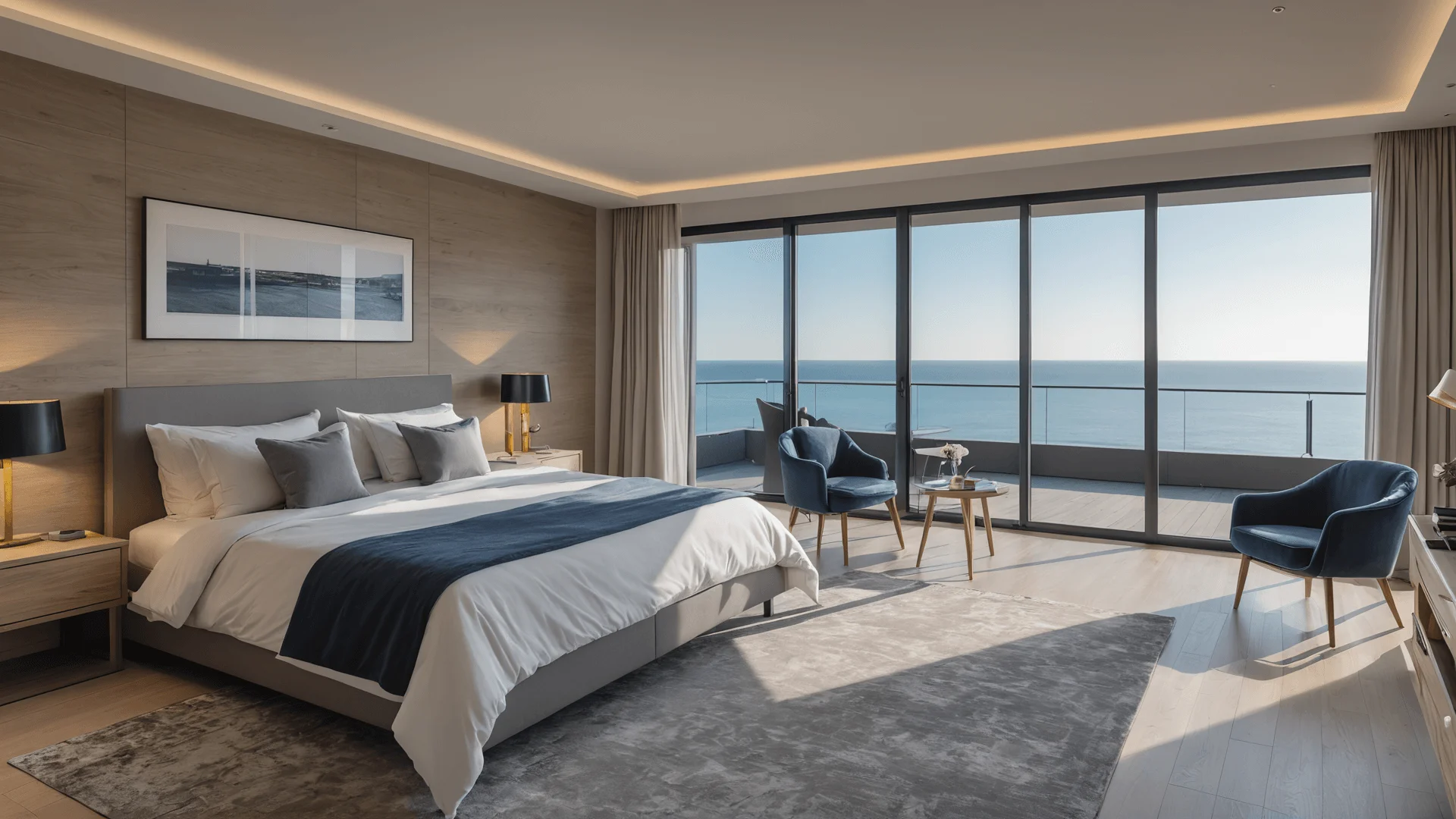 Intérieur de villa moderne et luxueux